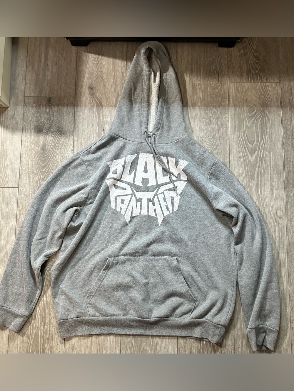 Black Panther (USED)Hoodie Men’s Size XL Marvel Comics Grey